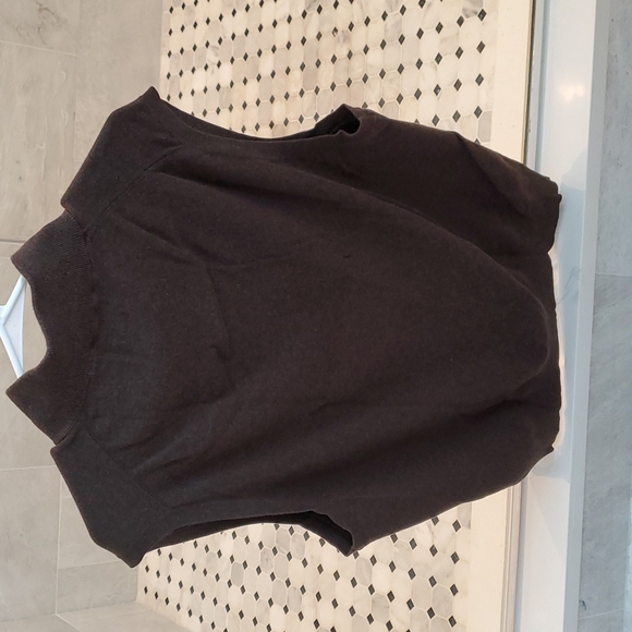 Polo Sweater Vneck Zip-up Vest - Picture 3 of 3